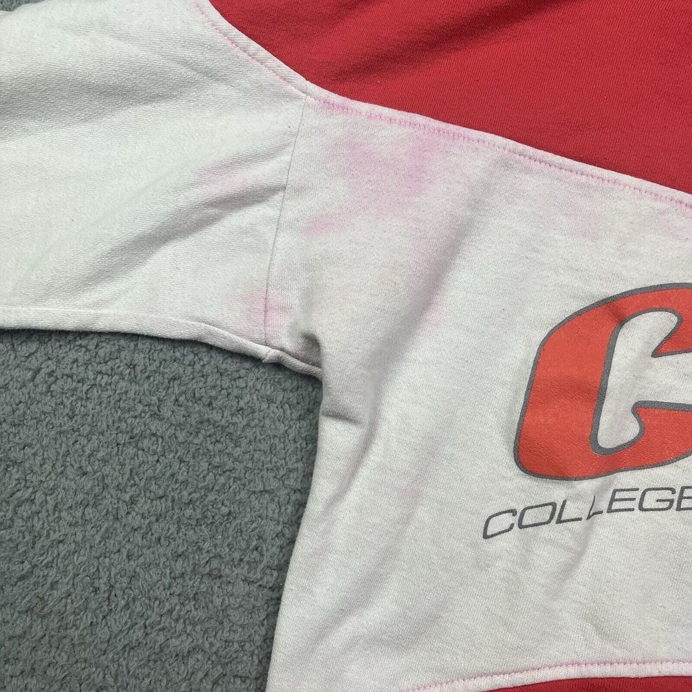 Vintage College Of St Scholastica Sweater Pink White Sweatshirt MN Minnesota 80s - Picture 5 of 12